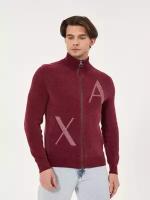 Кардиган Armani Exchange, размер M, бордовый