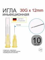 Игла инъекционная одноразовая 27G, 29G, 30G