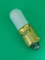 4шт Лампа-индикатор АДГ1 сигнальный тлеющего разряда голубого свечения с цоколем B9s/14