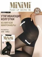 Колготки MiNiMi Push Up Micro, 70 den, размер 2, черный