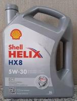 Синтетическое моторное масло SHELL Helix HX8 ECT 5W-30, 5 л, 1 шт