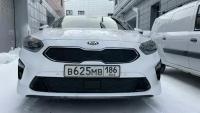 Утеплитель радиатора и бампера для Kia Ceed 2018 -2021 III с Радаром (Комплект 2 детали)