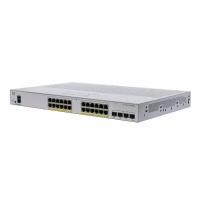 CBS350 24x10/100/1000 PoE+ ports 195W power budget, 4x 1Gb SFP uplink, Fanless, Mounting Kit, CBS350-24P-4G