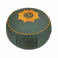 Подушка для медитации "Ом" 30х15 см темно-зеленый