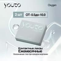 Контактные линзы ежемесячные "YouTo Oxygen pro" 2шт, R8,6 D-3.5