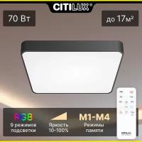 Citilux Купер CL724K70G1 LED RGB Светильник с пультом Чёрный