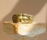 Кольцо-печатка "Venus", латунь, унисекс, золотой цвет