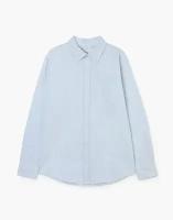 Рубашка Gloria Jeans BWT001502 белый/синий для мальчиков 12-14л/158-164