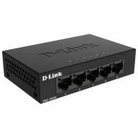 D-Link DGS-1005D/J2A Неуправляемый коммутатор с 5 портами 10/100/1000Base-T и функцией энергосбережения