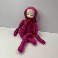 Кукла розовая ручной работы