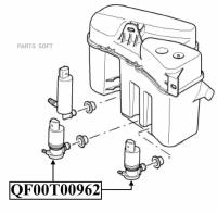 Мотор омывателя LAND ROVER RANGE ROVER III 201007 - 201208 Quattro Freni QF00N00067