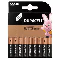 Батарейка Duracell LR03 Basic, алкалиновая, 18 шт