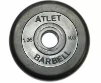 Диск обрезиненный BARBELL ATLET 1.25 кг / диаметр 31 мм