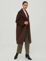 Пальто КАЛЯЕВ, размер 44, коричневый