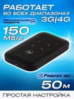 Карманный роутер Jiofi LtE Advanced Mobile Hotspot MF680s 4G+ черный