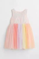 Платье H&M для девочек, цвет Розовый; размер 116