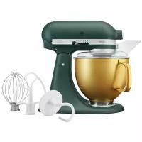 Планетарный миксер KITCHENAID ARTISAN 4.8 Л, зеленый/золотой, 5KSM156VGEPP