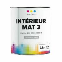 VINCENT INTERIEUR MAT I 3 краска для стен и обоев, белая, суперматовая (2,25л)