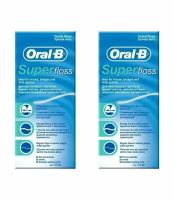 Зубная нить Oral-B Super Floss, 50 шт, 2 уп