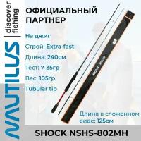 Спиннинг Nautilus Shock NSHS-802MH 240см 7-35гр