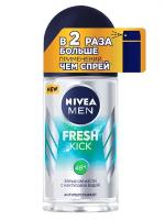 Дезодорант-антиперспирант шариковый Nivea Men "Fresh Kick" эффект свежести, 50 мл