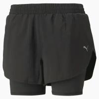 Шорты PUMA Run Fav Woven 2in1 Short W, размер XL, черный