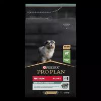 Сухой корм для собак Pro Plan для средних пород при чувствительном пищеварении с ягненком 1.5 кг