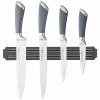 Набор ножей agness 5 пр. с магнитным держателем и ручкой из нерж. стали