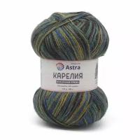 Пряжа для вязания Astra Premium 'Карелия' носочная (Karelia sock), 100г, 400м (75% шерсть, 25% нейлон) (1004), 2 мотка