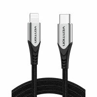 Кабель Vention USB 2.0 CM/Lightning 8M для iPad/iPhone - 1м. Серебристый Vention TACHF