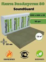 Плита звукопоглощающая SoundGuard ЭкоАкустик 80 (7,5 м²)