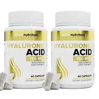 Набор 2 упаковки HYALURONIC ACID (Гиалуроновая кислота) aTech nutrition 60 + 60 капсул