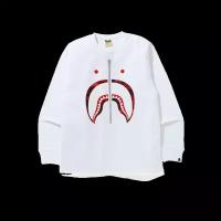 BAPE Shark L/S Tee (SS23) White/Red (S)