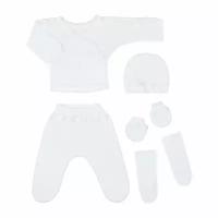 Комплект одежды Клякса, размер 18-48, белый