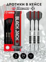 Профессиональные дротики Harrows STEELTIP Black Jack 24 гр