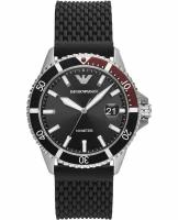 Наручные часы EMPORIO ARMANI Diver, серебряный, черный