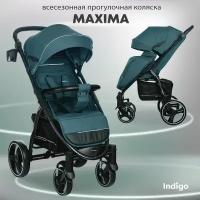 Прогулочная коляска Indigo Maxima, синий