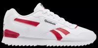 Сникеры Reebok унисекс, Размер:9.5, Цвет:белый/красный/черный, Модель:REEBOK GLIDE RIPPLE CLIP