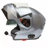 GSB Шлем модуляр G-339 GREY MET с системой Bluetooth, XS