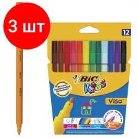 Фломастеры Unitype BIC Kids Visa - (3 шт)