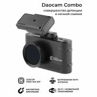 Видеорегистратор с радар-детектором Daocam Combo wifi, GPS, ГЛОНАСС, черный