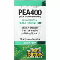 Natural Factors, PEA400, ПЭА, 90 вегетарианских капсул