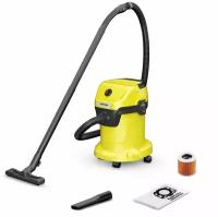 Хозяйственный пылесос KARCHER WD 3 V-17/4/20, 1000 Вт, желтый