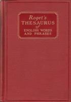 Книга "Словарь английских слов и фраз" 1933 Роже США Твёрдая обл. 705 с. Без илл