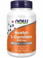 Acetyl L-carnitine, Ацетил Л-Карнитин 500 мг 100 капсул