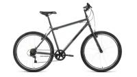 Велосипед ALTAIR MTB HT 26 1.0 (26" 7 ск. рост. 17") 2022, темно-серый/черный, RBK22AL26101