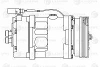 Компрессор кондиционера Skoda Octavia (A4) (96-)/VW Golf IV (96-) (LCAC 1810)