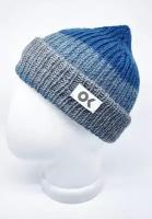 Шапка OK Urban Beanie mini, серый, т.серый, синий