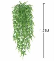 Декоративное искусственное растение Бостонский Папоротник 120 см / Большая подвесная ампельная ветвь Бамбука Good4U / зелень для декора дома