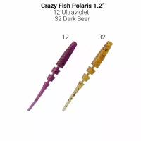 Мягкие приманки Crazy Fish POLARIS 1.2" Кальмар # Mix 12 + 32 (16шт)